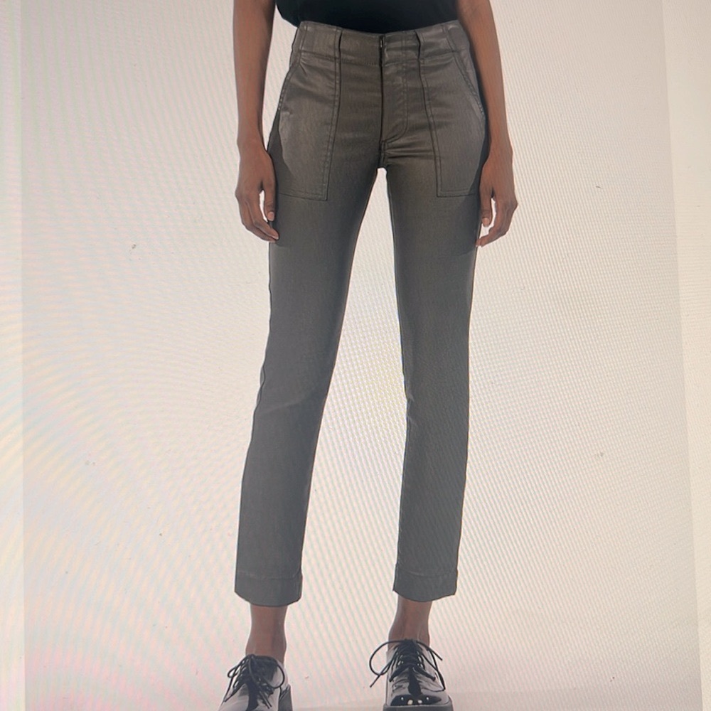 Kut from the Kloth Olive Green Straight-Leg Utility Pants.  Reposhing,